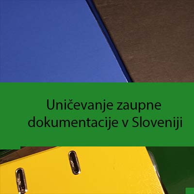 Uničevanje zaupne dokumentacije v Sloveniji