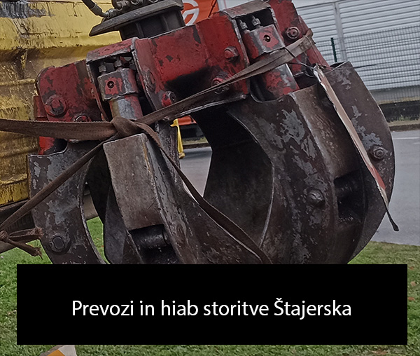 Prevozi in hiab storitve Štajerska