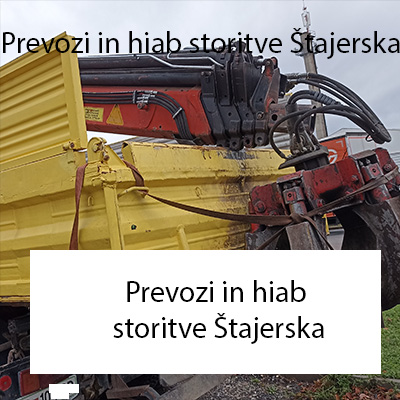 Prevozi in hiab storitve Štajerska