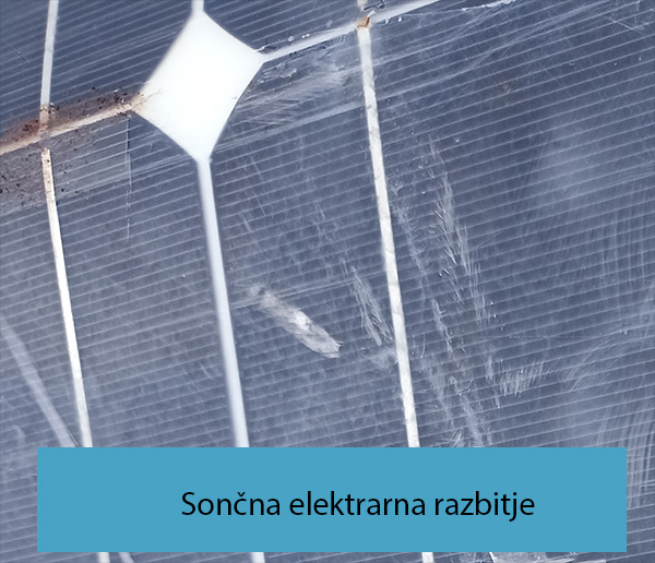 Sončna elektrarna razbitje