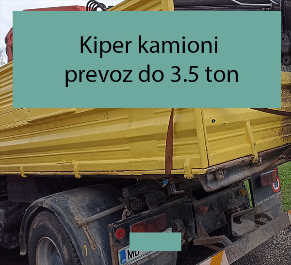 Kiper kamioni prevoz do 3.5 ton