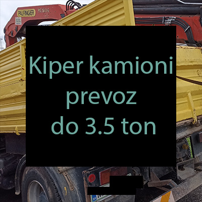 Kiper kamioni prevoz do 3.5 ton