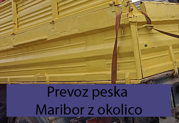 Prevoz peska Maribor z okolico