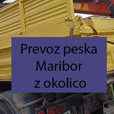 Prevoz peska Maribor z okolico