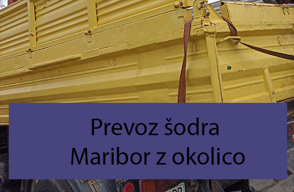 Prevoz šodra Maribor z okolico