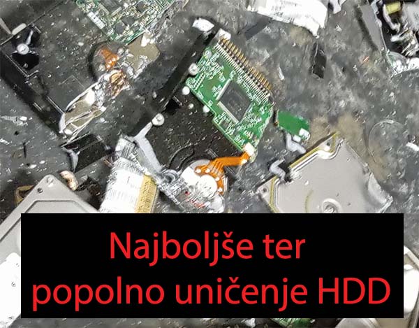 Najboljše ter popolno uničenje HDD