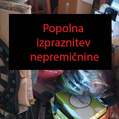 Popolna izpraznitev nepremičnine