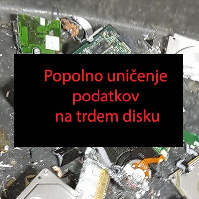 Popolno uničenje podatkov na trdem disku