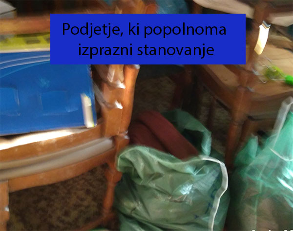 Podjetje, ki popolnoma izprazni stanovanje Podjetje, ki popolnoma izprazni stanovanje