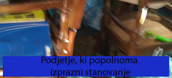 Podjetje, ki popolnoma izprazni stanovanje Podjetje, ki popolnoma izprazni stanovanje