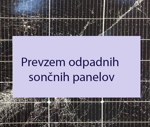 Prevzem odpadnih sončnih panelov Prevzem odpadnih sončnih panelov