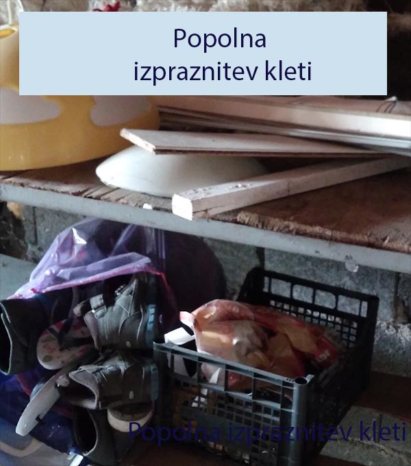 Popolna izpraznitev kleti Popolna izpraznitev kleti