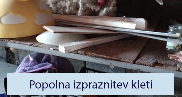 Popolna izpraznitev kleti Popolna izpraznitev kleti