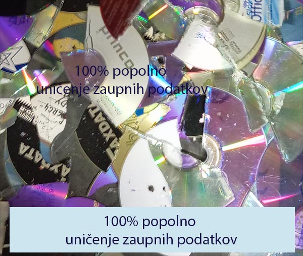 100% popolno uničenje zaupnih podatkov 100% popolno uničenje zaupnih podatkov