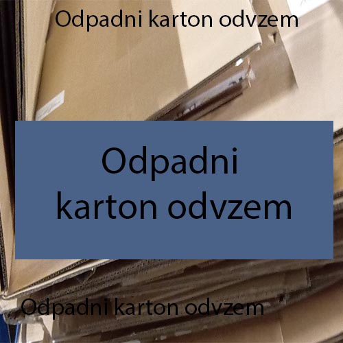 Odpadni karton odvzem Odpadni karton odvzem