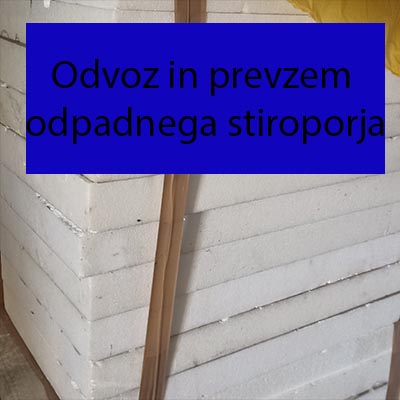 Odvoz in prevzem odpadnega stiroporja