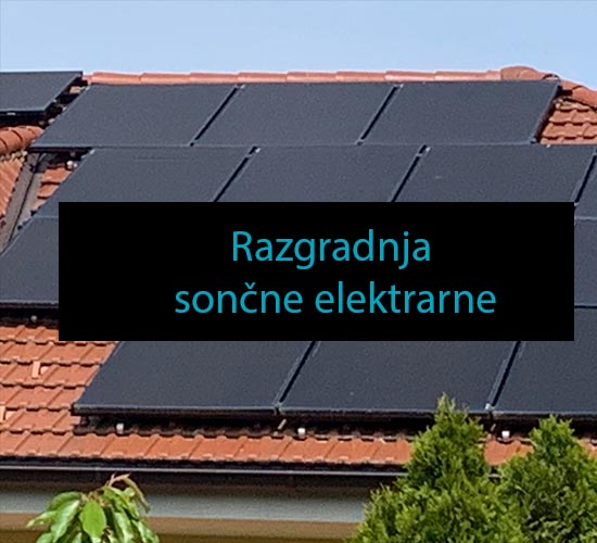 Razgradnja sončne elektrarne Razgradnja sončne elektrarne