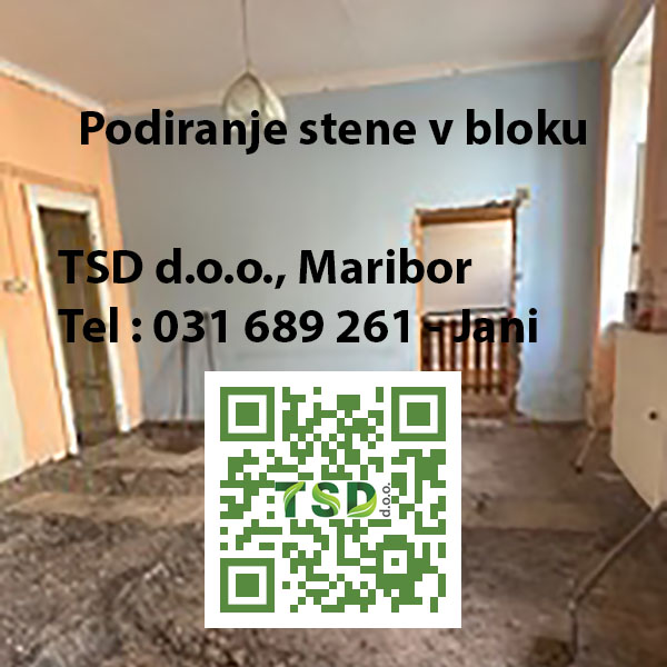 Podiranje stene v bloku