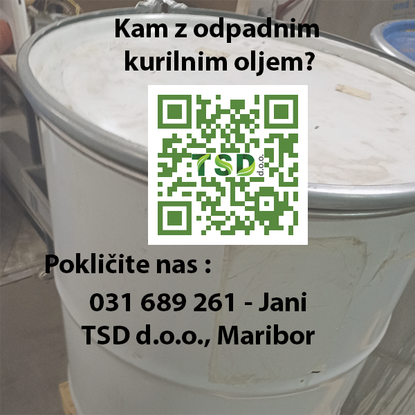 Kam z odpadnim kurilnim oljem Kam z odpadnim kurilnim oljem