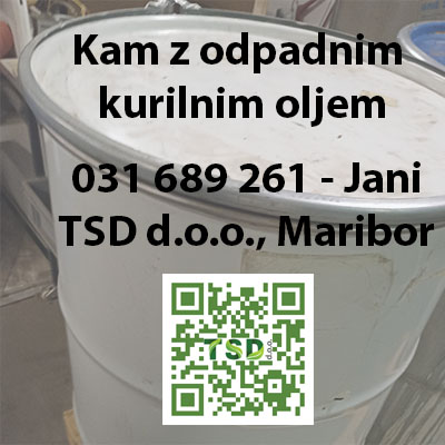 Kam z odpadnim kurilnim oljem
