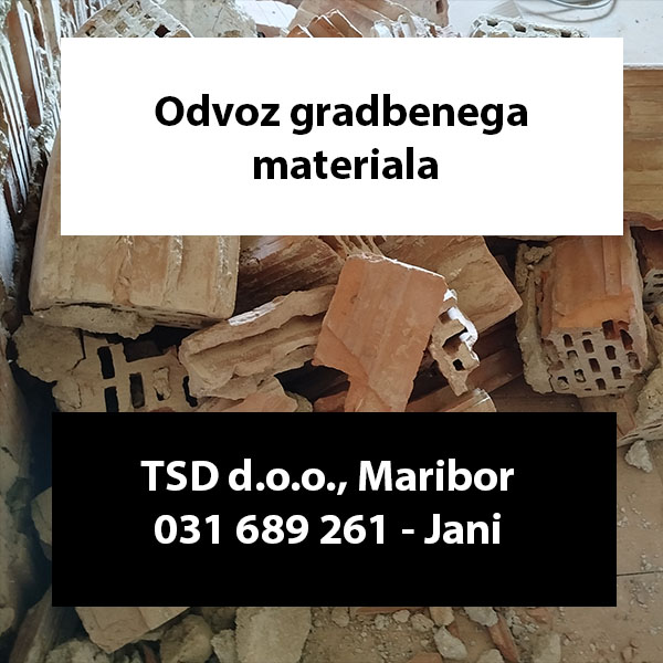 Odvoz gradbenega materiala Odvoz gradbenega materiala