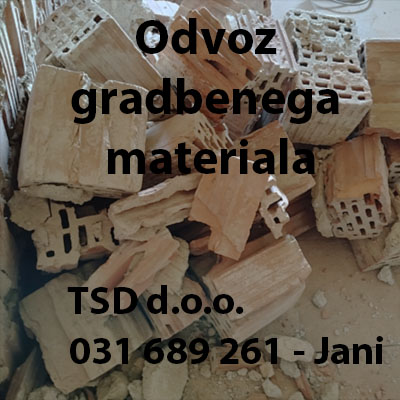 Odvoz gradbenega materiala